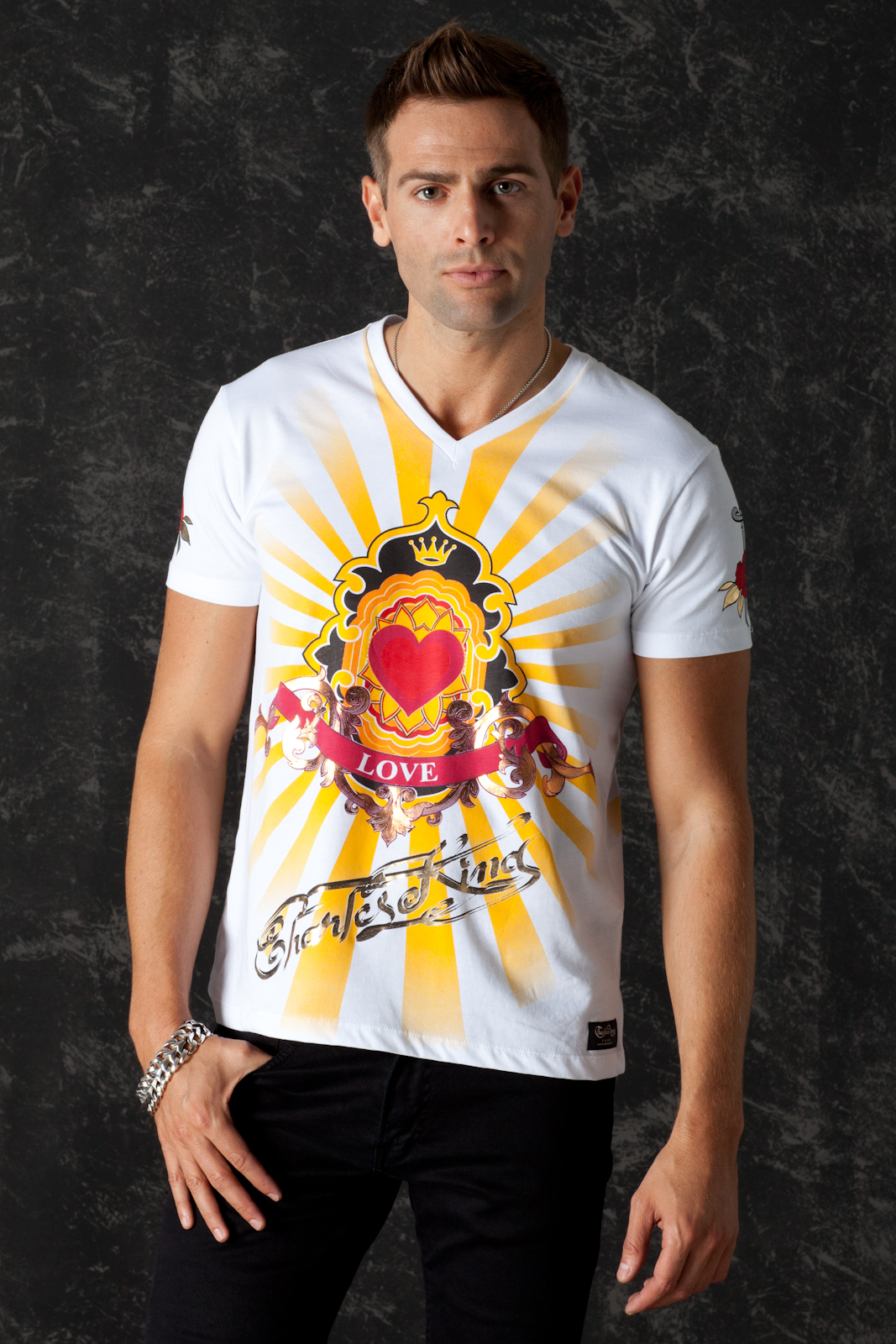 T-Shirt Love & Hate, front view